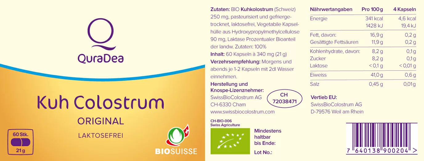 Bio Kuh Colostrum Original Kapseln 60