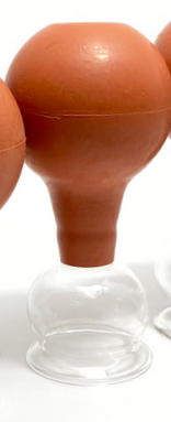 Schröpfgläser mit Ball (verschiedene Grössen)