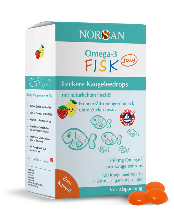 Norsan Omega-3 FISK Jelly à 120Stk.
