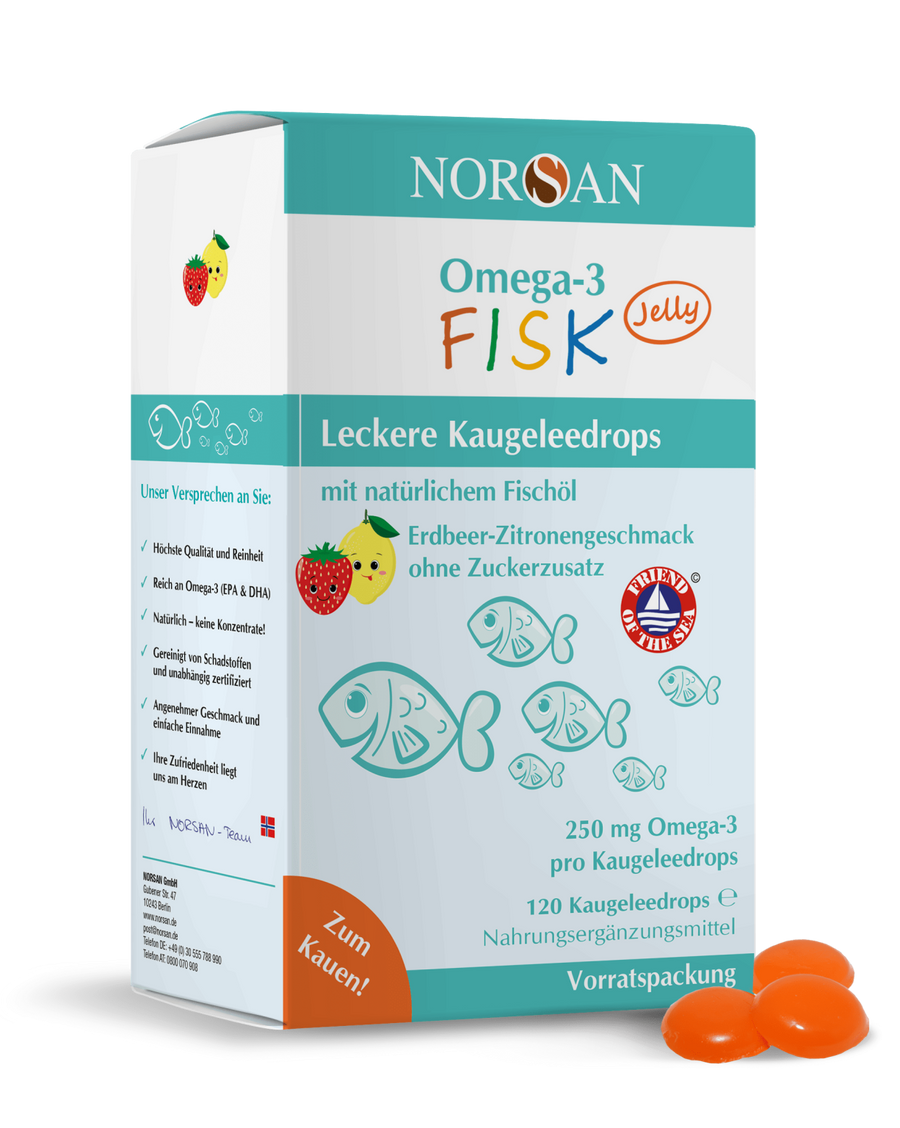 Norsan Omega-3 FISK Jelly à 120Stk.