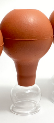 Schröpfgläser mit Ball (verschiedene Grössen)