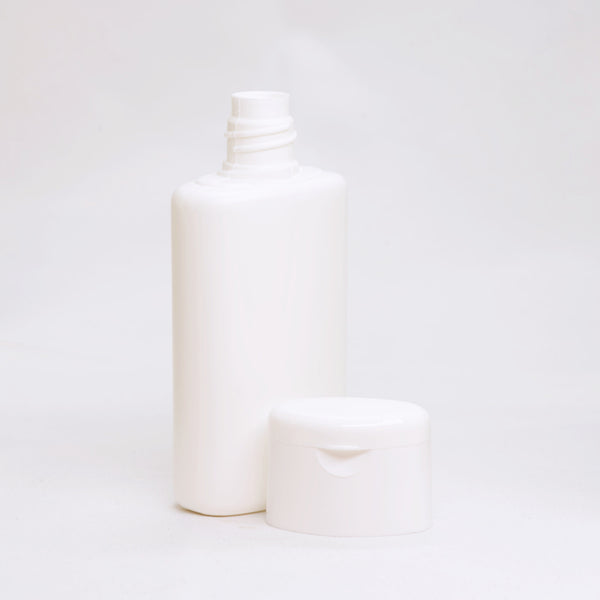 Ovalflasche PE weiss 100 ml